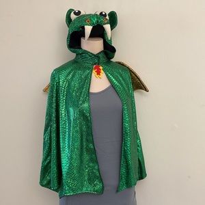 Green Dragon Kids Superhero Costume Cape